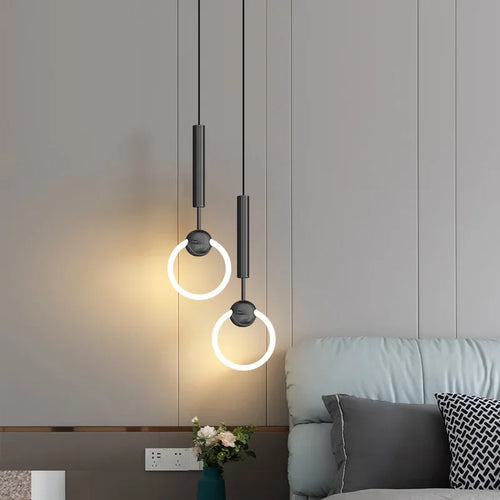 lustres led modernes luxueux lampes suspendues décoration - vue 2 sur 16