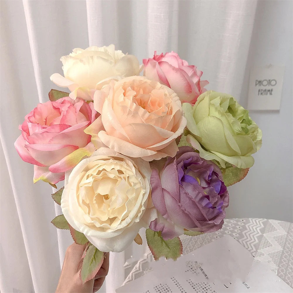 fleurs en tissu de soie pour décorations florales et bouquets - vue 4 sur 19