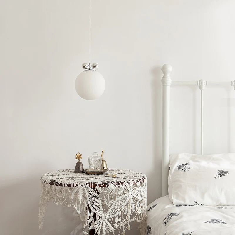 Applique murale ou suspension led bauhaus chromée - vue 3 sur 7
