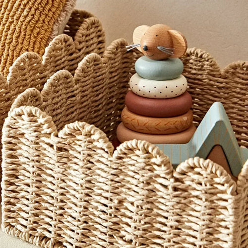 panier de rangement tissé en corde pour divers usages - vue 3 sur 7
