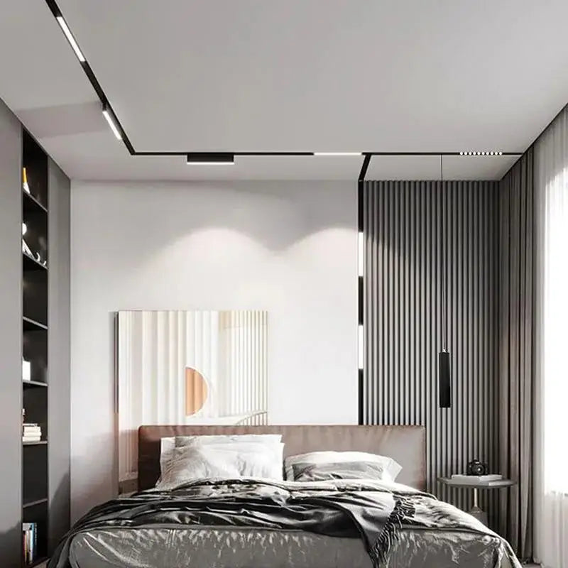 rail d éclairage magnétique moderne pour intérieur en aluminium - vue 4 sur 28