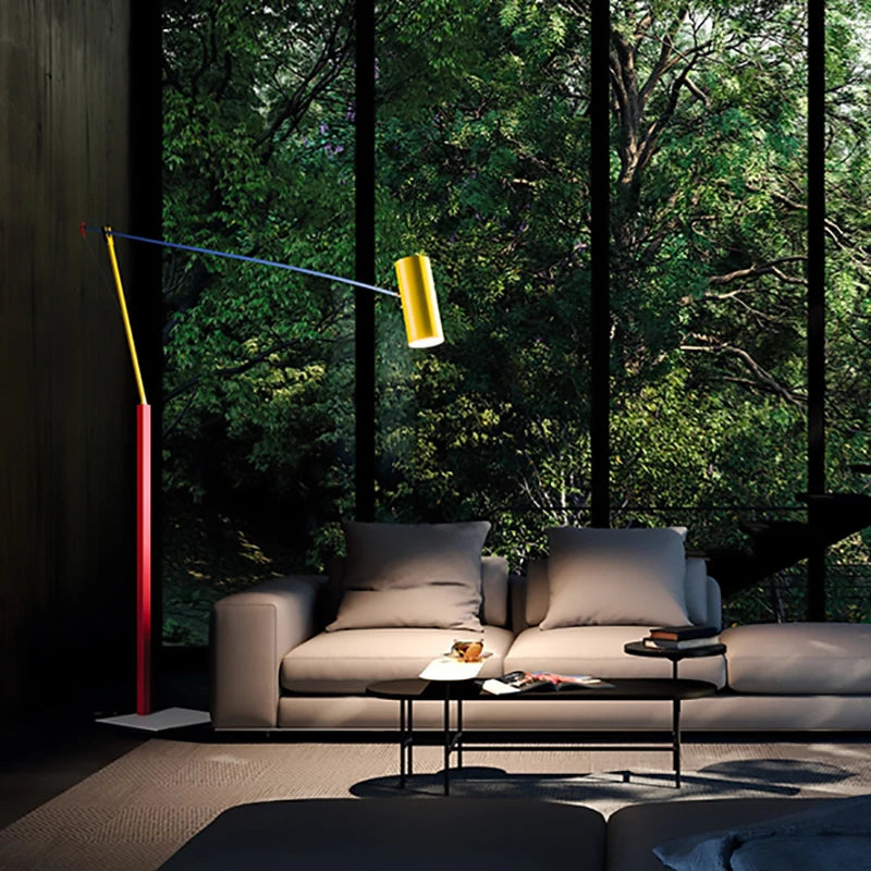 Lampadaire ajustable coloré ludique - vue 4 sur 8
