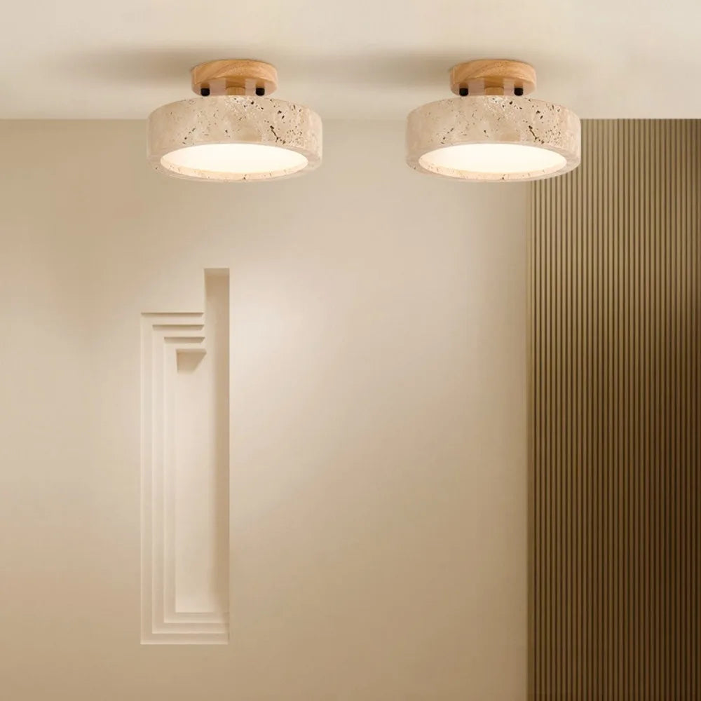 plafonnier en marbre wabi sabi pour décoration intérieure et extérieure - vue 1 sur 6