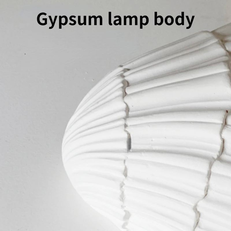 applique murale en coquille de gypse led moderne et créative - vue 5 sur 9