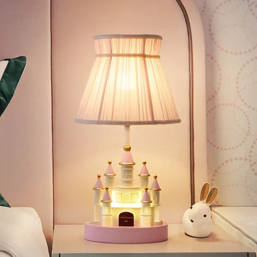 lampe de table moderne château princesse pour chambre enfant - vue 2 sur 8