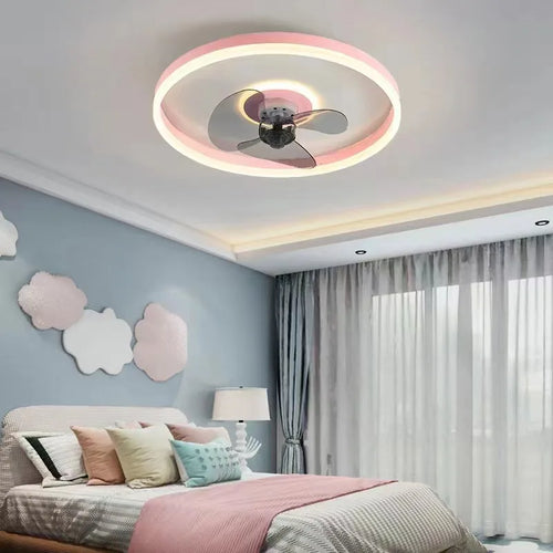 plafonnier led moderne avec ventilateur pour éclairage intérieur - vue 6 sur 11