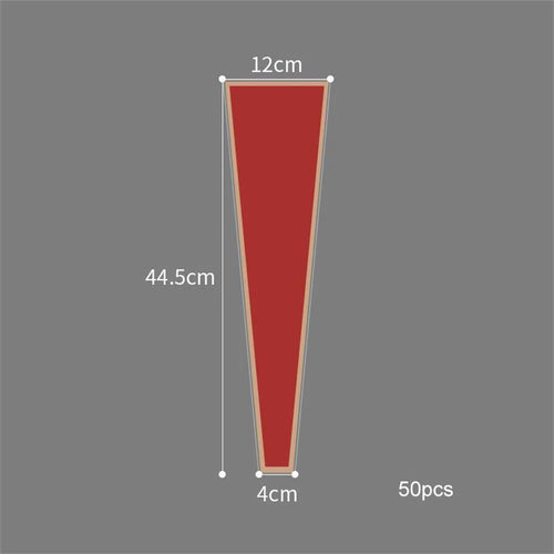 lot de 50 sachets imperméables pour roses à offrir pour la saint valentin - vue 8 sur 18