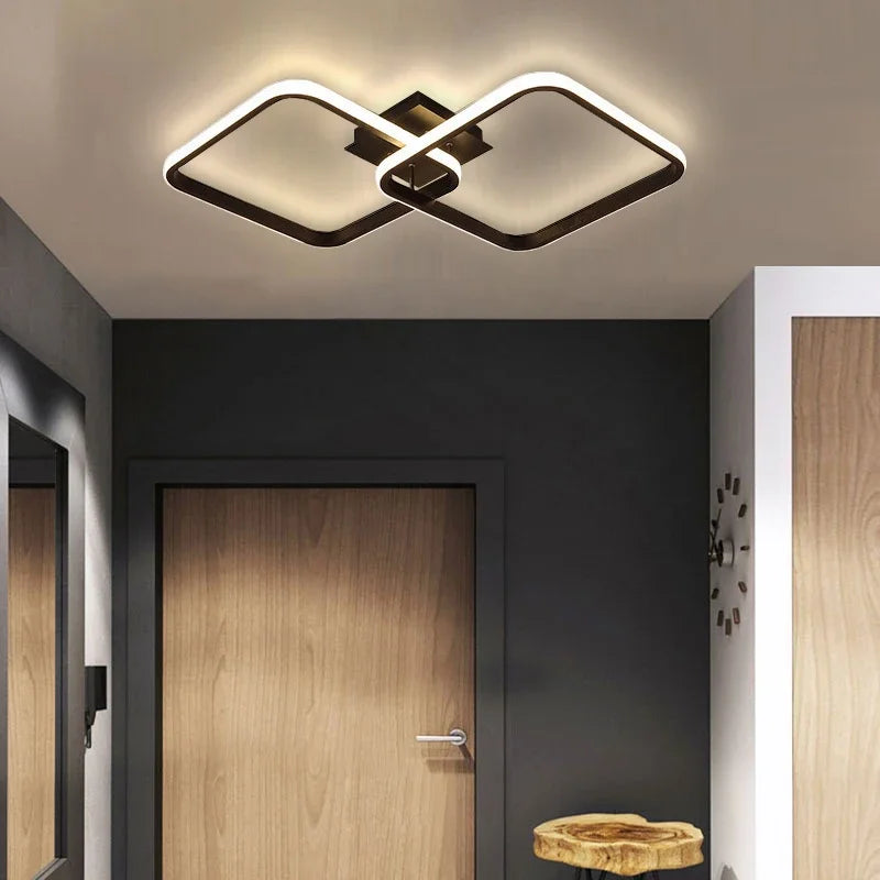 lustre led moderne pour allée couloir et intérieur - vue 3 sur 24