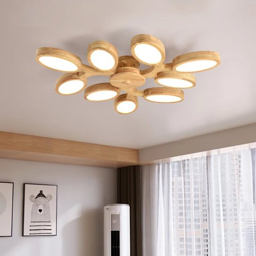 lustre à led moderne design arbre pour décoration intérieure - vue 3 sur 9