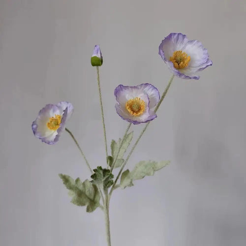 bouquet de fleurs artificielles pavot pour décoration maison jardin fête - vue 25 sur 26