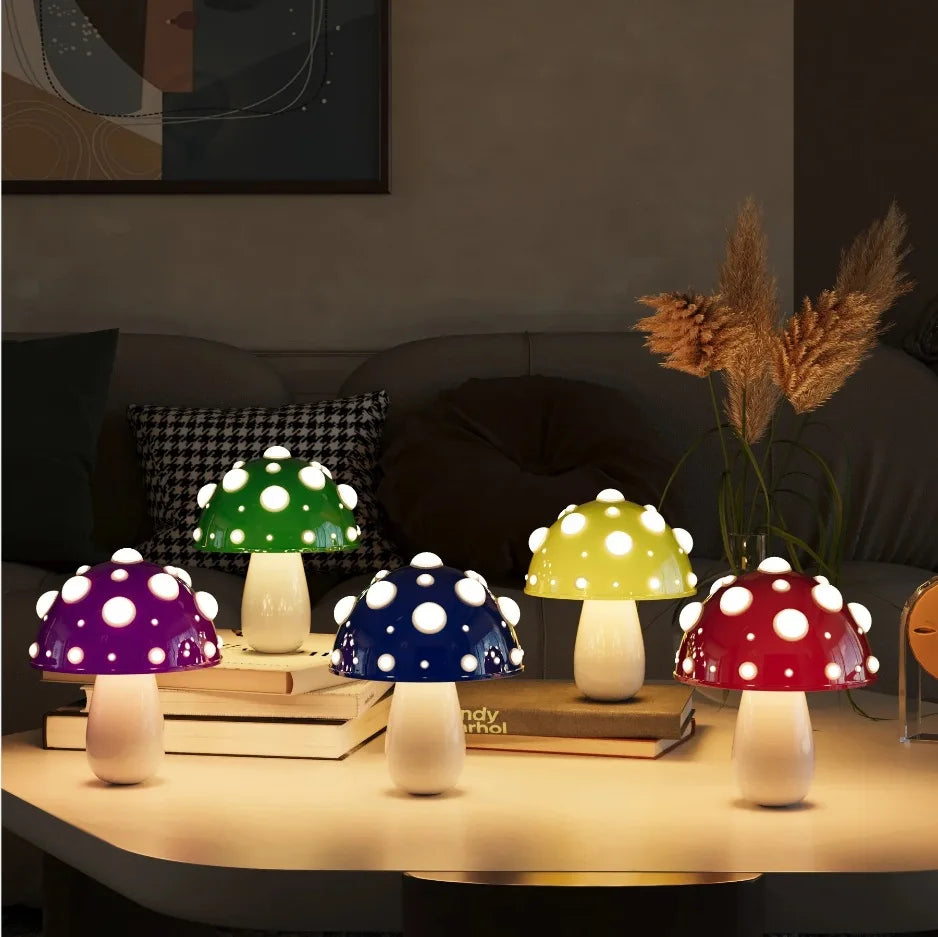 Lampe de Table LED en forme de champignon - vue 3 sur 16