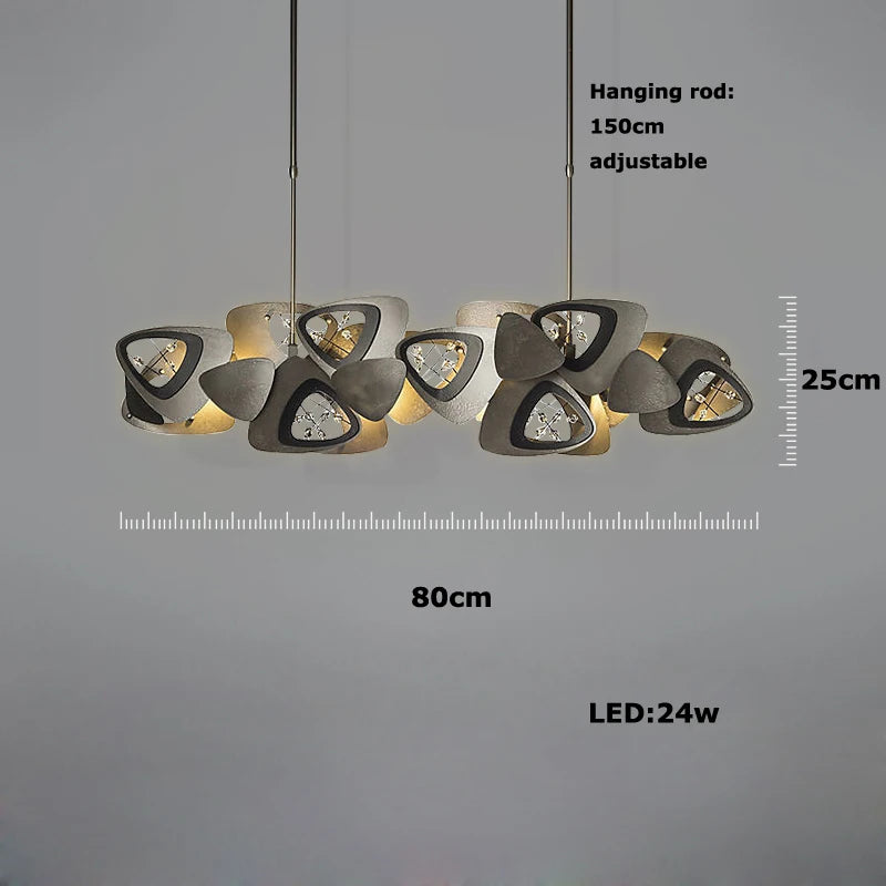 lustre en cristal design tendance éclairage moderne à led - vue 10 sur 12