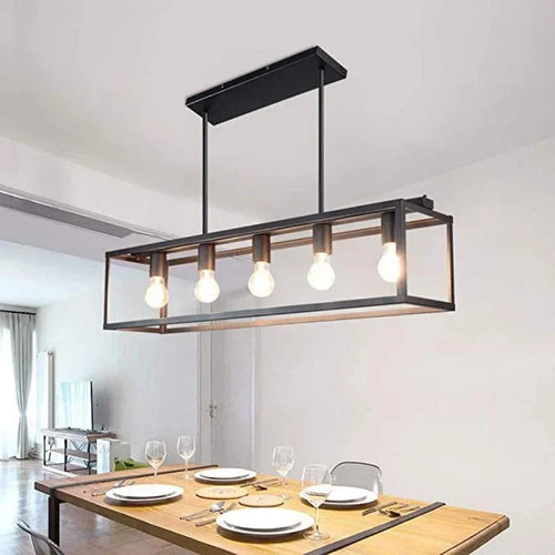 plafonnier led suspendu style industriel rétro avec câble réglable - vue 2 sur 7