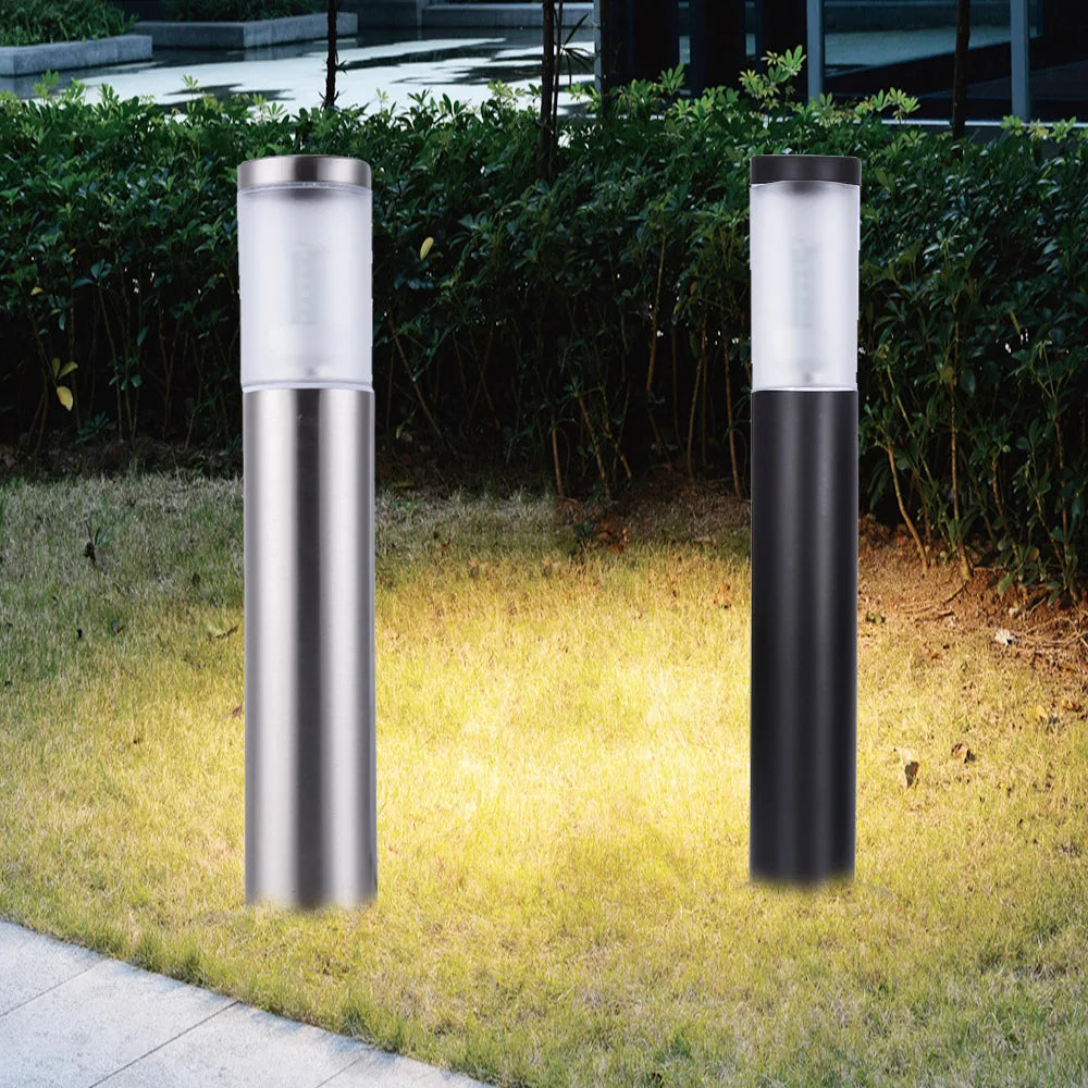 lampe de jardin à led en acier inoxydable pour extérieur - vue 2 sur 8
