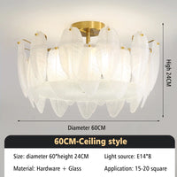 Lustre design moderne en verre