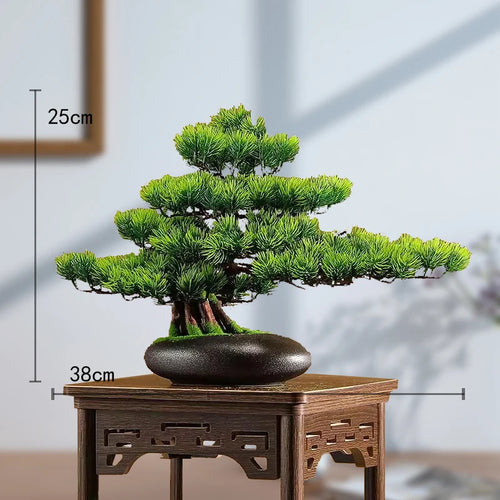 décoration intérieure faux arbre bonsaï style chinois pour un paysage apaisant - vue 13 sur 33