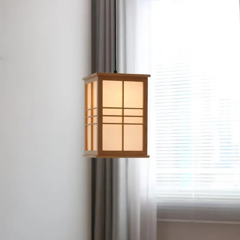 lustre en bois décoratif pour restaurant bar hôtel et yoga - vue 3 sur 7