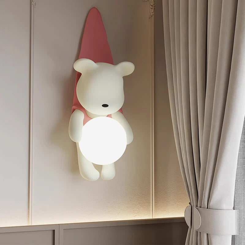 applique murale nordique décorative en résine en forme d'ours pour maison - vue 7 sur 7
