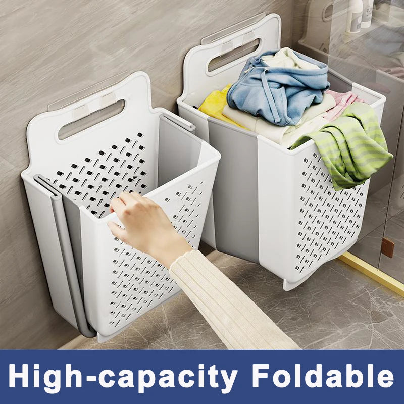 panier de rangement pliable à suspendre pour linge sale - vue 6 sur 19