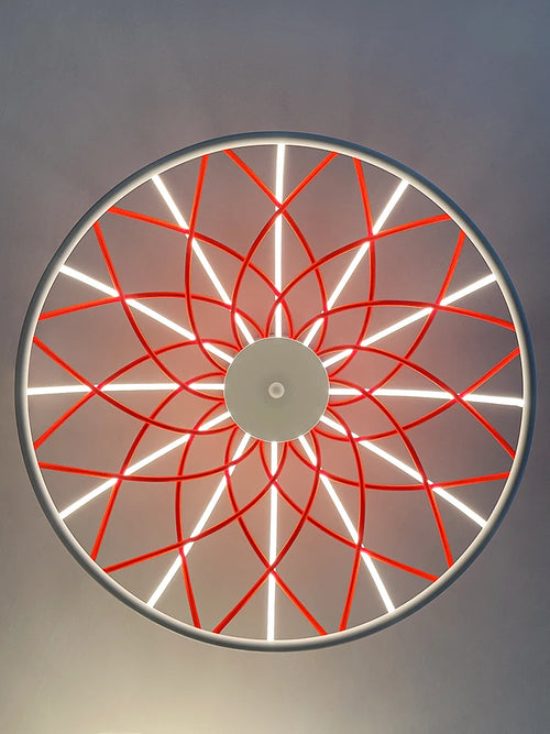 lustre design nordique pour restaurant café art italien tissé - vue 3 sur 5