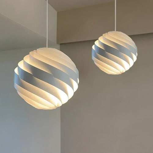 Gubi Turbo suspension design globe suspension lampe blanche pour salon lampes de chevet résidentielles maison table à manger lumières - vue 2 sur 6