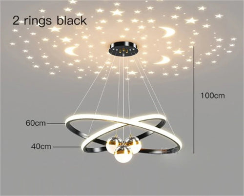 lustre led romantique projecteur de ciel étoilé avec télécommande - vue 17 sur 16