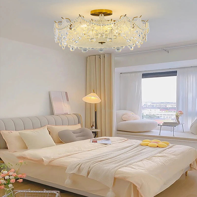 lustre led post-moderne suspendu de luxe pour intérieur - vue 5 sur 9