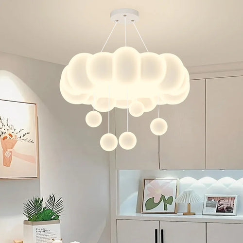 lustre moderne donuts minimaliste avec télécommande gradation - vue 2 sur 10