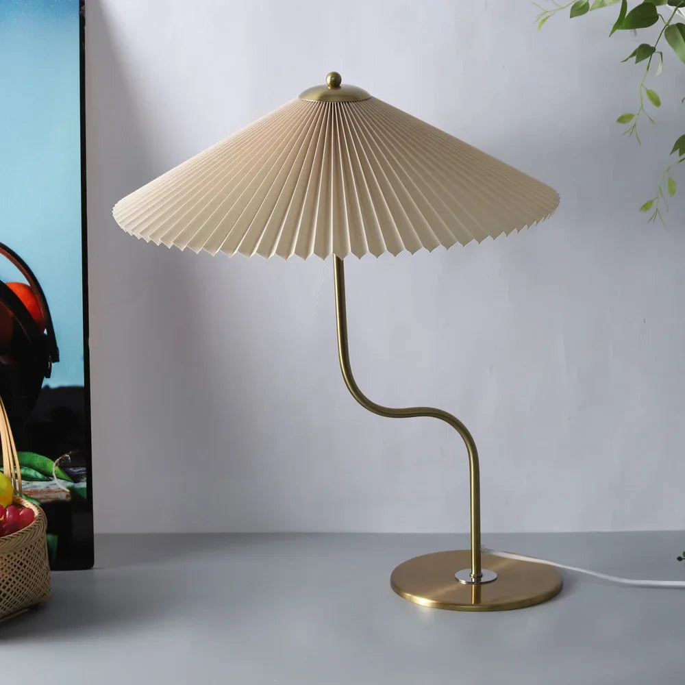 lampe à poser rétro en forme de parapluie décoratif pivotant - vue 5 sur 12