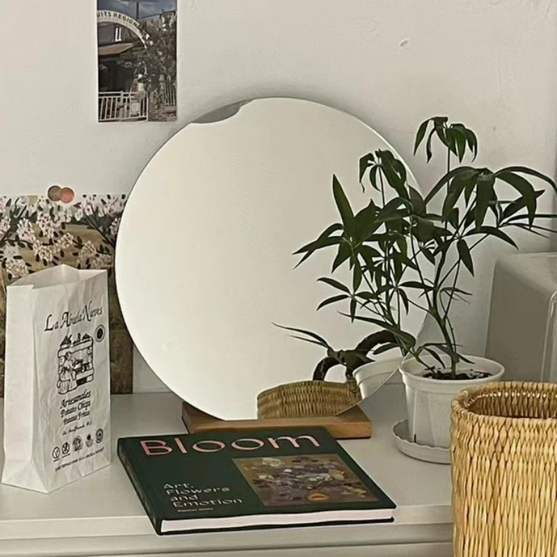 miroirs décoratifs ronds pour bureau de maquillage style nordique - vue 5 sur 7
