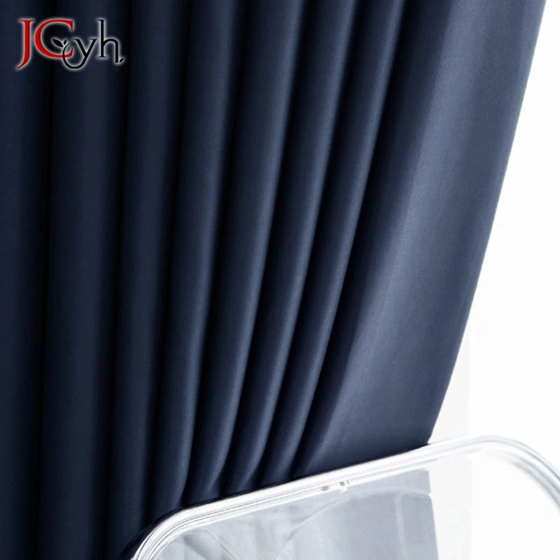 Rideau occultant court moderne pour salon chambre - vue 3 sur 9