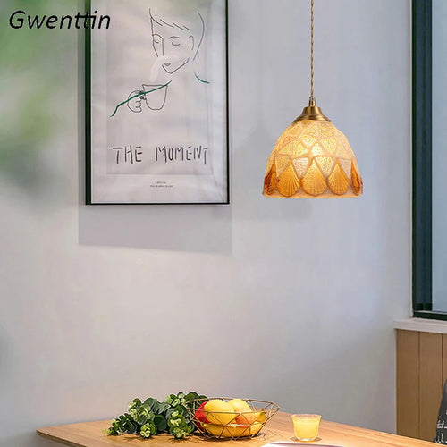 suspension en coquillage méditerranéen style tiffany pour décoration intérieure - vue 5 sur 12