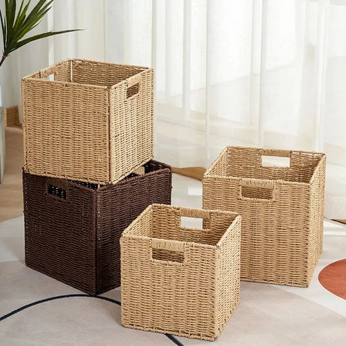 panier de pique-nique en osier pour rangement divers - vue 2 sur 21