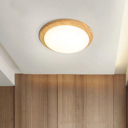 plafonnier grain de bois moderne pour décoration maison - vue 2 sur 11