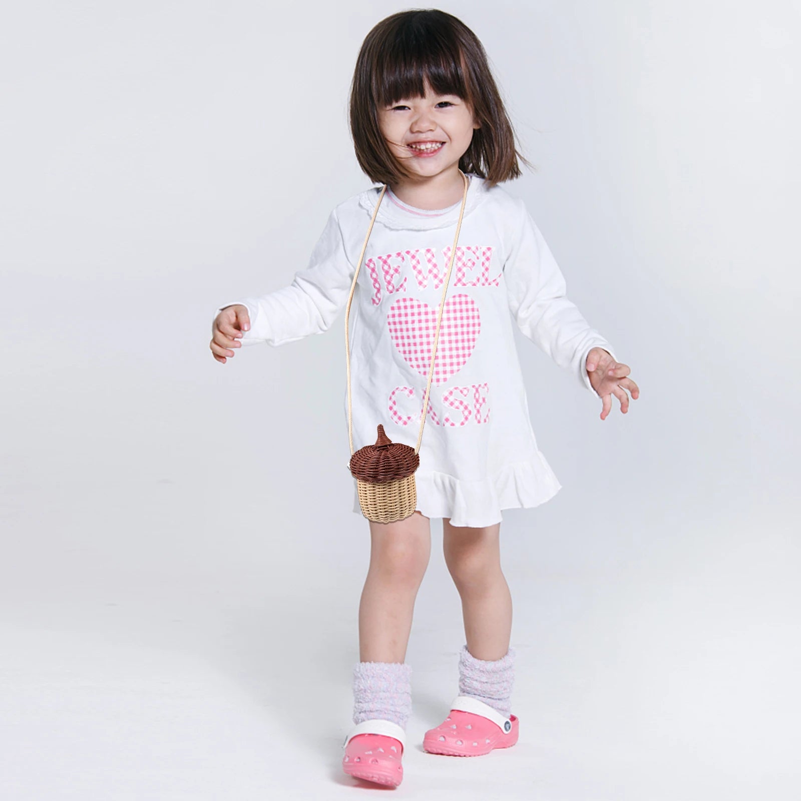 panier à bandoulière en rotin pour enfants durable et pratique - vue 7 sur 7
