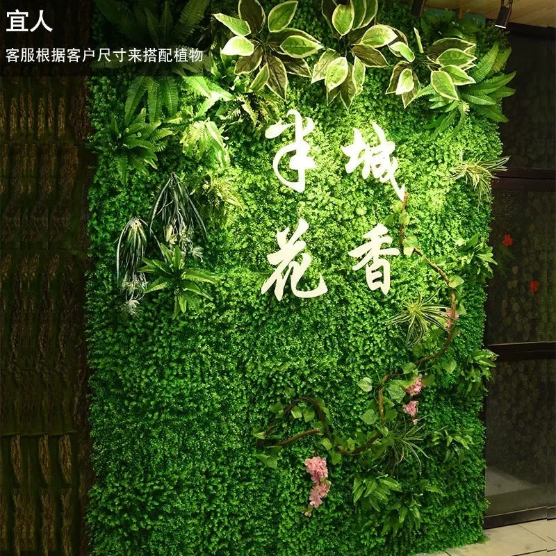 décoration végétale murale verte pour intérieur élégant - vue 6 sur 25