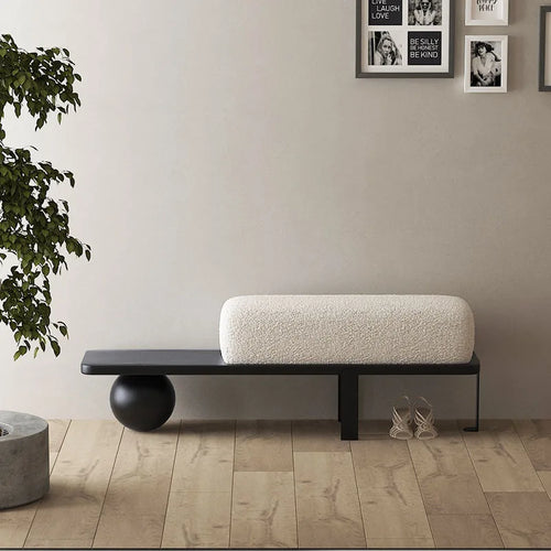 poufs nordiques en flanelle design créatif luxe pour intérieur - vue 4 sur 7