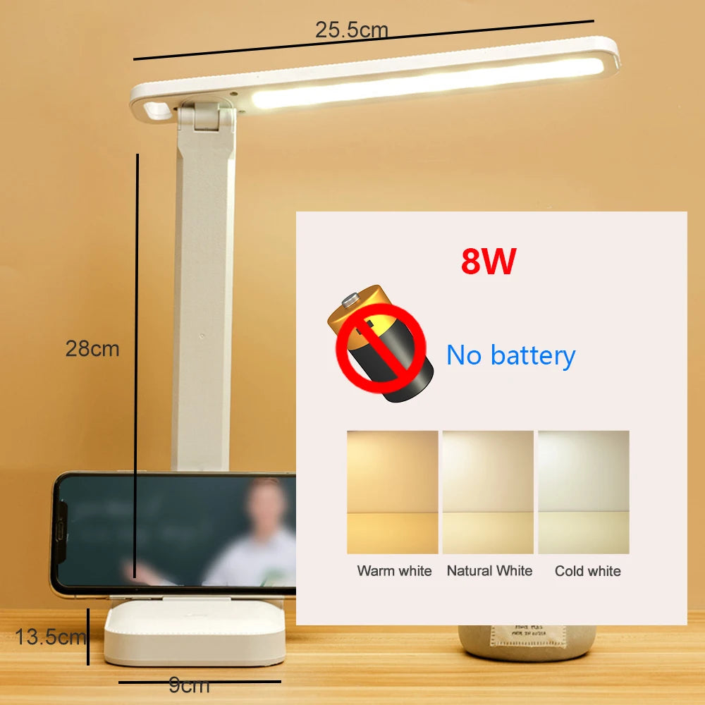 lampe de bureau led tactile usb avec protection des yeux - vue 20 sur 29