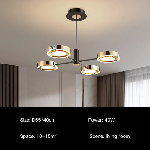 suspension led moderne au design minimaliste élégant pour intérieur - vue 14 sur 18