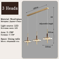 suspension LED en verre design nordique moderne décorative