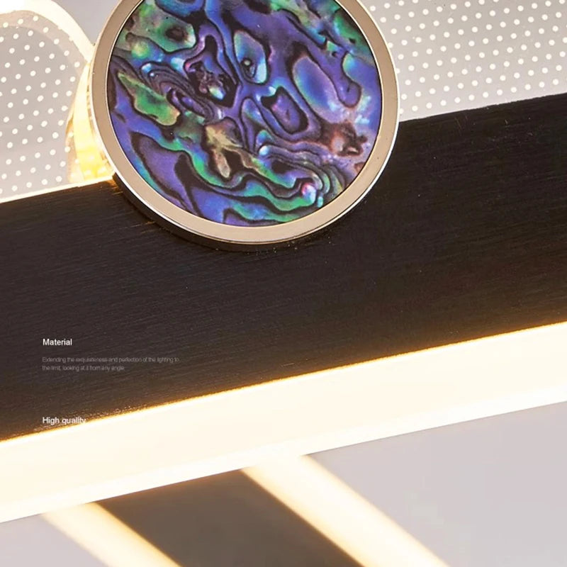 lustre led moderne suspension éclairage intérieur décoratif - vue 5 sur 7