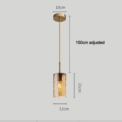 suspension en verre soufflé style nordique moderne - vue 8 sur 8