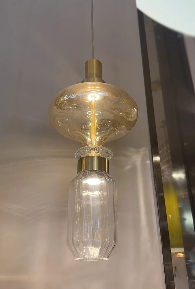 Suspension en verre de style européen et américain - vue 7 sur 11