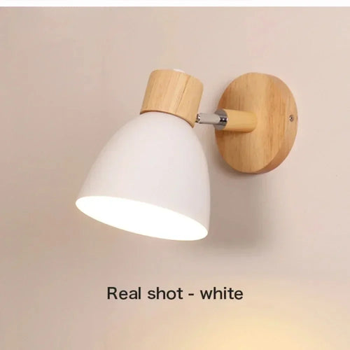applique murale moderne en bois pour éclairage décoratif nordique - vue 5 sur 8