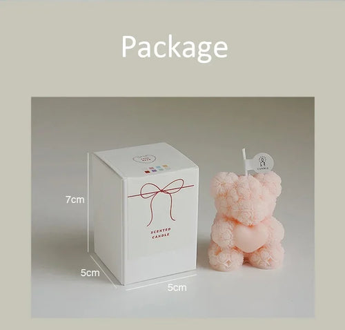 bougie ours en cire de soja parfumée pour détente - vue 6 sur 13
