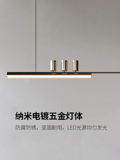 lustre minimaliste en métal pour éclairage moderne chic - vue 6 sur 11