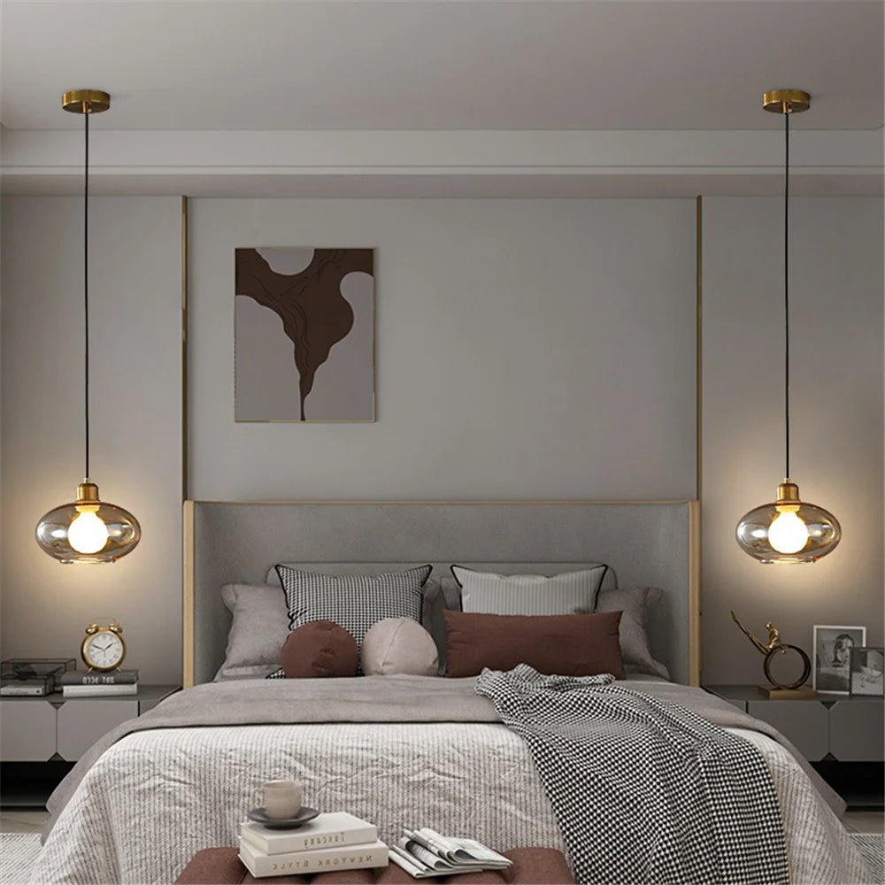 suspension design moderne en verre pour intérieur élégant - vue 4 sur 7