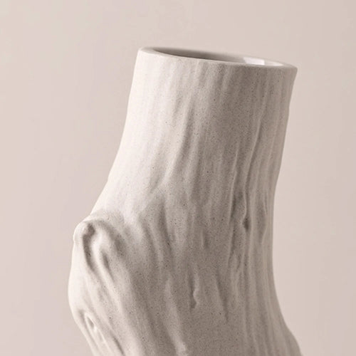 vase en forme de tronc d'arbre en céramique décorative pour fleurs - vue 5 sur 11