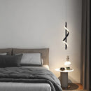 suspension led modernes avec long câble spirale