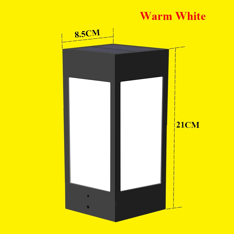 lanterne solaire colonne décorative pour jardin et extérieur - vue 15 sur 20